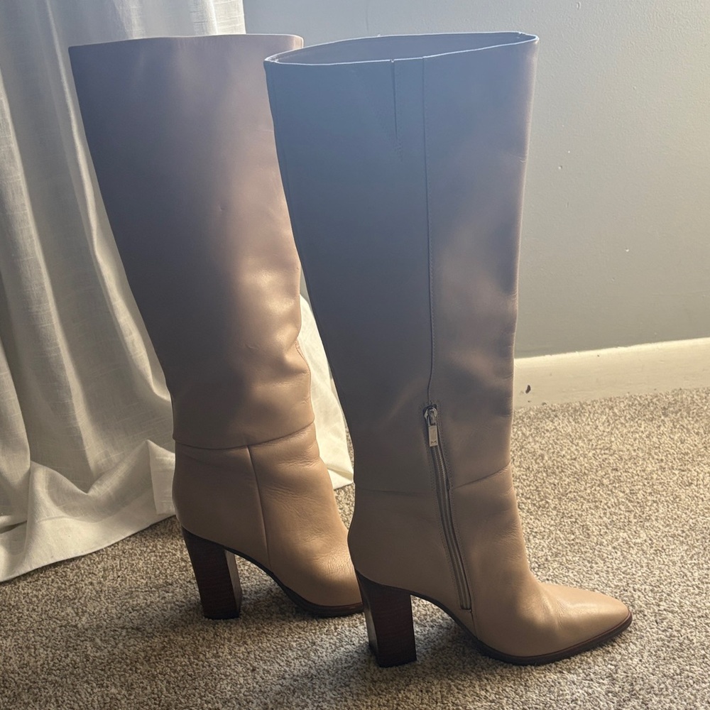 Marc Fisher Tan Heeled Boots